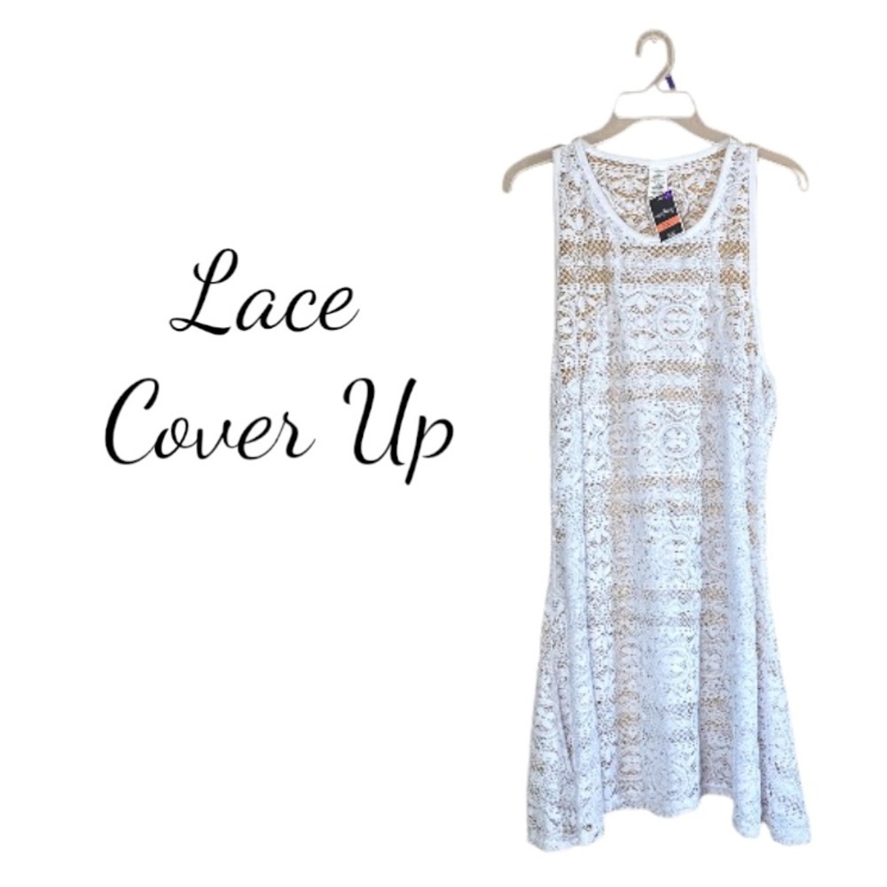 NWT West Loop Women's White Lace Beach Cover-Up
Size L/XL